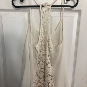 lacey back tank top
